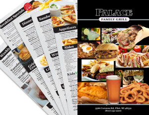 Restaurant Menu Design for Palace Restaurant